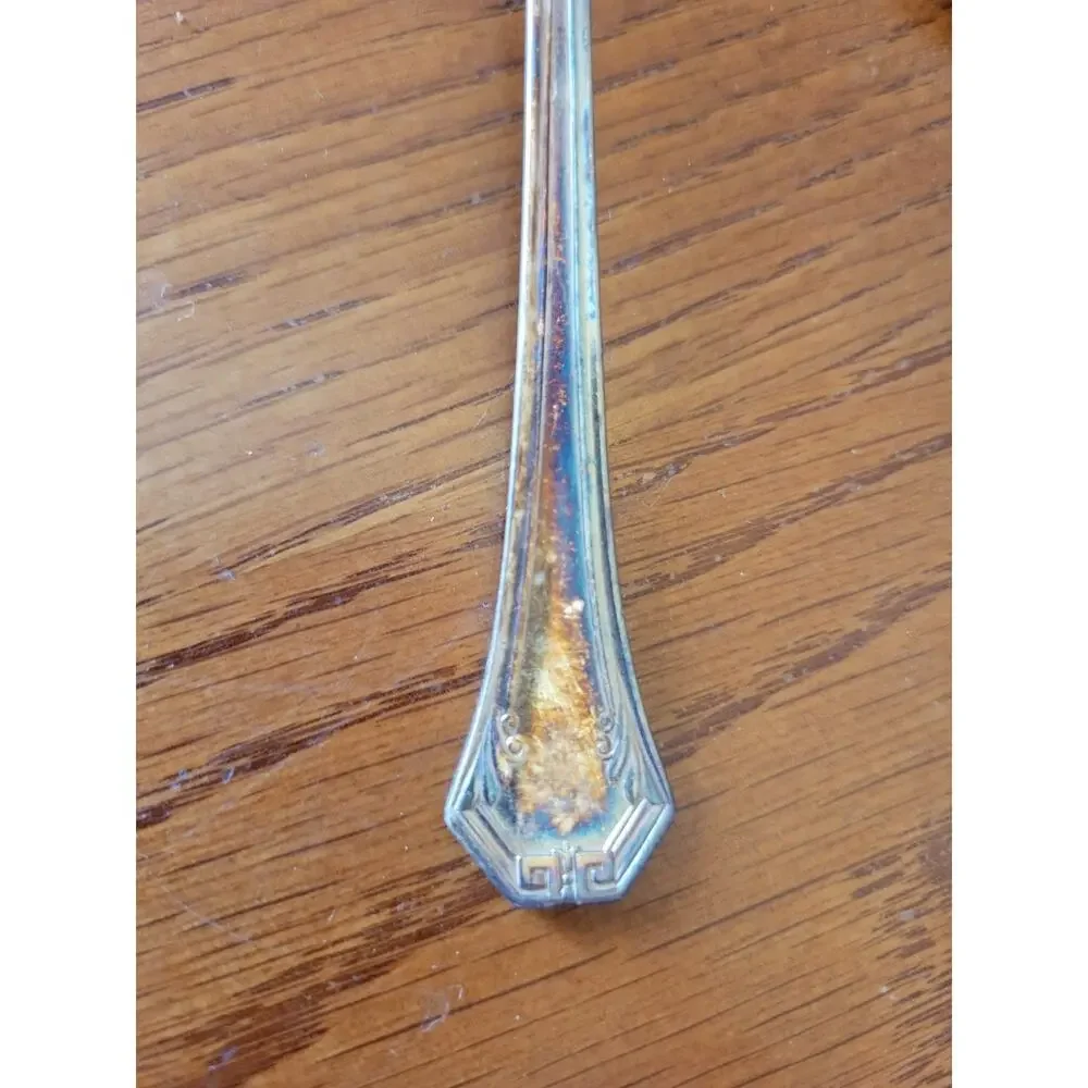 Lot of 6 Vintage Pat App'd‎ For Reed & Barton Flatware Silverplate Small Spoons